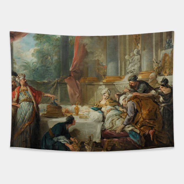 The Sentencing of Aman by Jean-Francois de Troy Tapestry by Classic Art Stall