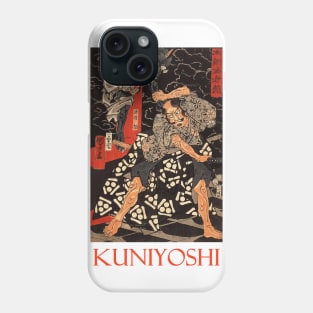 Watanabe Tsuna Fighting the Demon by Utagawa Kuniyoshi Phone Case