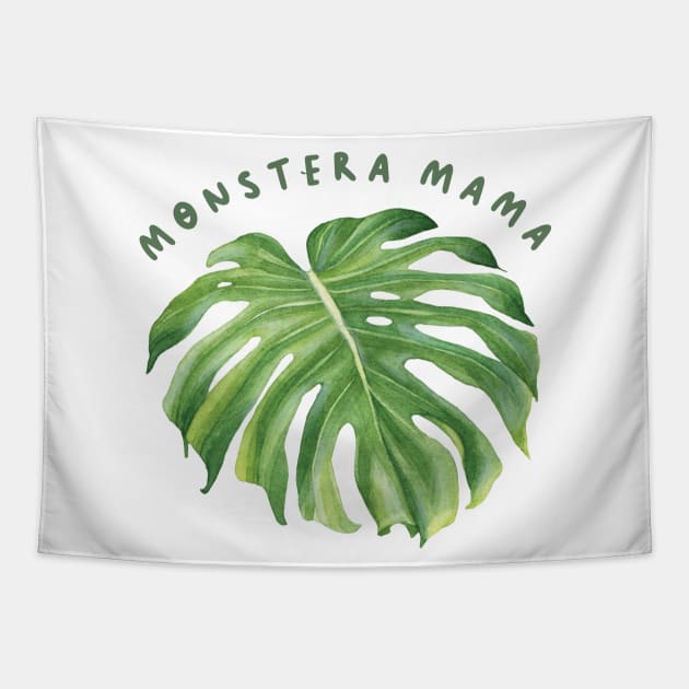 Monstera Mama Tapestry by Dear Fawn Studio