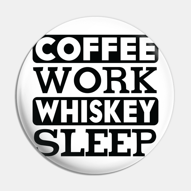 coffee work whiskey sleep Pin by Underground Cargo