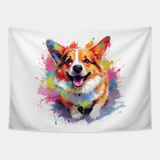 Corgi Art Tapestry