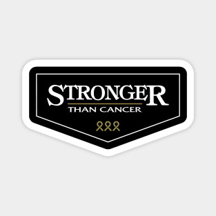 childhood cancer Awareness gold ribbon Stronger Than Cancer Magnet