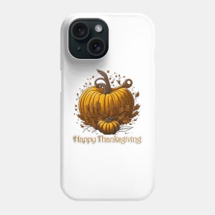 Happy Thanksgiving Greetings Phone Case