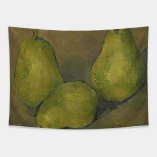 Three Pears by Paul Cezanne Tapestry