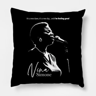 Nina Simone silhouette Pillow