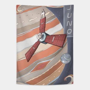 Juno Space Probe | Jupiter Spacecraft Illustration Tapestry