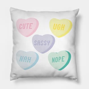 Mood Swings Candy Heart Pillow