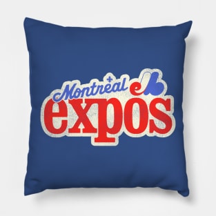 Defunct Montreal Expos Baseball Team Pillow