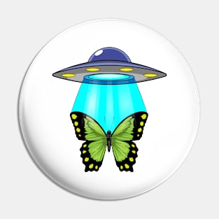 Butterfly Spaceship Space Pin