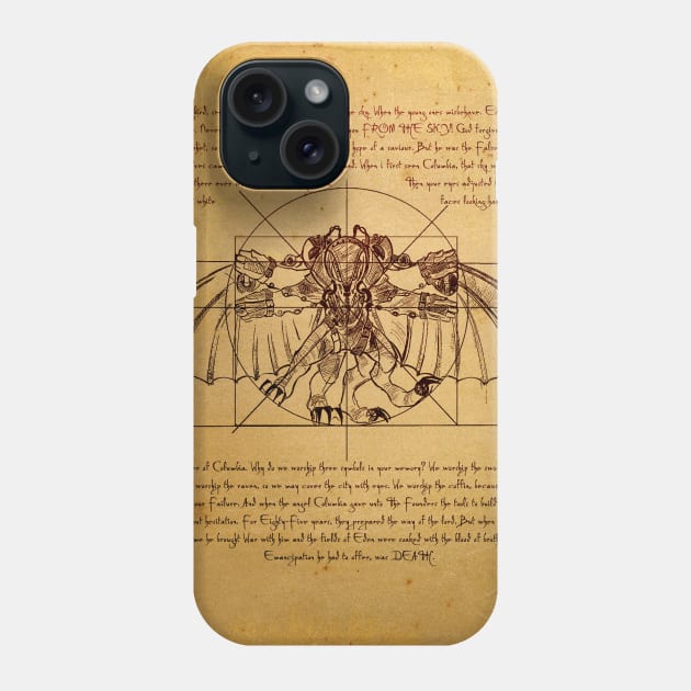 Vitruvian Songbird Phone Case by ARIXD