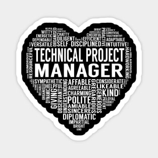 Technical Project Manager Heart Magnet