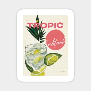 Cocktail Retro Poster Tropic Bar Prints, Vintage Drinks, Recipe, Wall Art Magnet