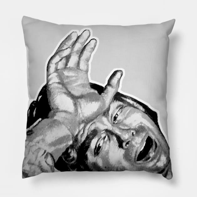 Sad Man: Anguish, Despair and Suffering Pillow by Marccelus