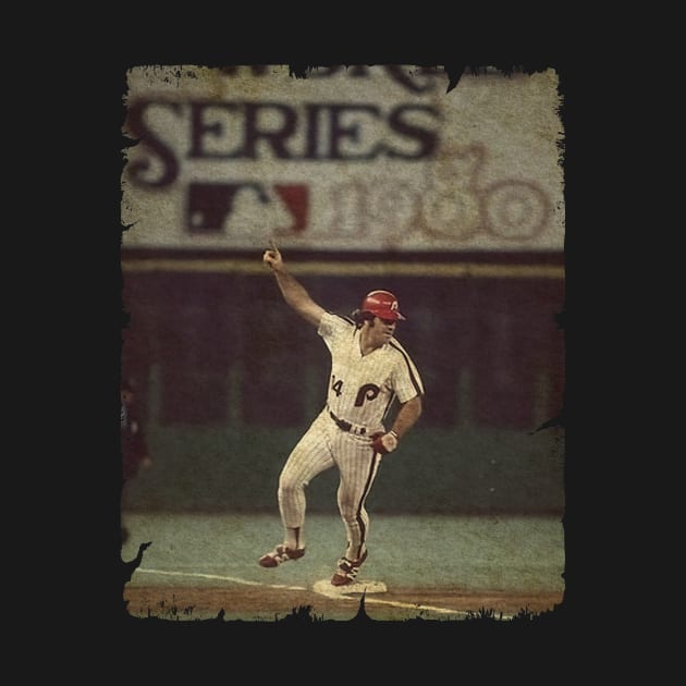 Pete Rose Playing in The, 1980 by SOEKAMPTI