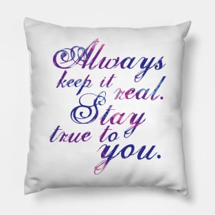 Keep It Real - Violet Pillow