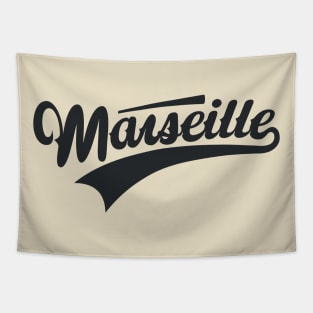 Marseille - Marseille Schriftzug - Marseille Logo Tapestry