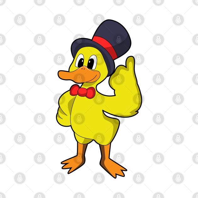 Duck with Hat by Markus Schnabel