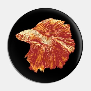 Halfmoon Betta Fish Pin