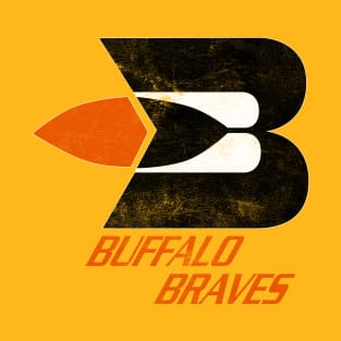 Buffalo Braves  - Basketball Team - Vintage/Faded Design T-Shirt