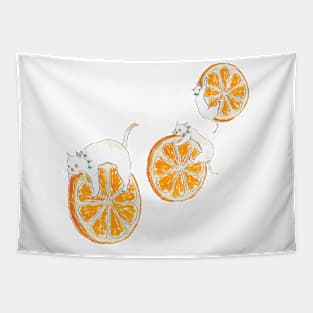 Orange Kittens Tapestry