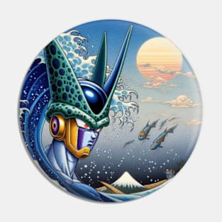 Perfact Cell on the great wave Pin