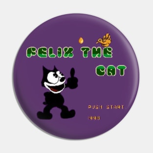 Felix Pixel Retro Gamer Pin