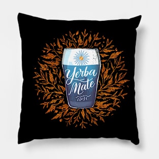 Yerba Mate Argentine Cup Pillow