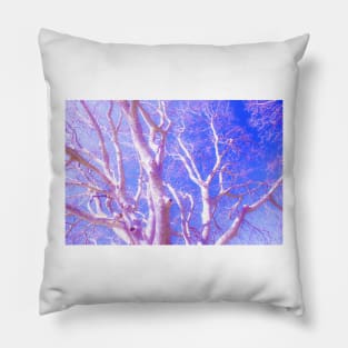 pink trees meio dia Pillow