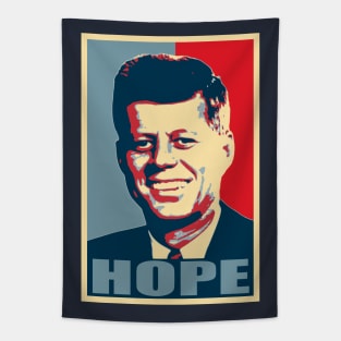 John F Kennedy Hope Poster Propaganda Pop Art Tapestry