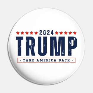 Trump 2024 Take America Back Pin