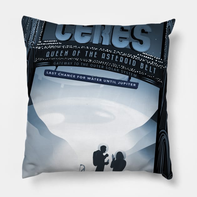 CERES - NASA Visions of the Future Pillow by info@dopositive.co.uk