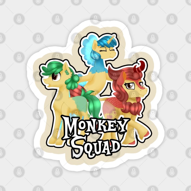 Monkey Squad Magnet by Spokenmind93