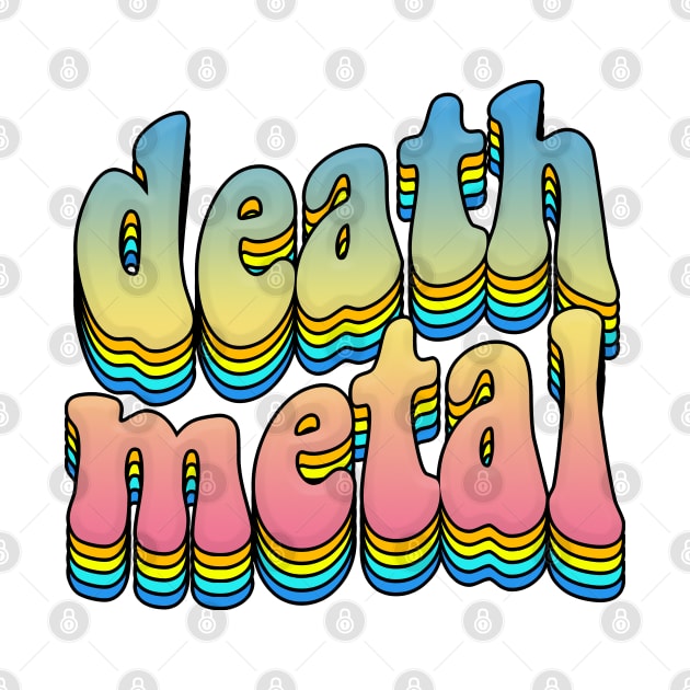 'death metal'  Rainbow Graphic Design Logo by DankFutura