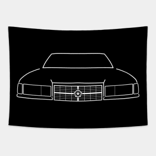 Dodge Dynasty 1990s classic collector car white outline Tapestry