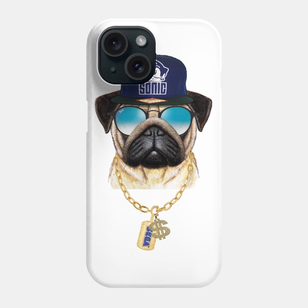 Gamer Pug Phone Case by retromegahero