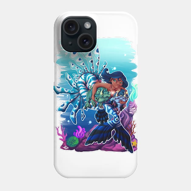 Mermaid pals at sea Phone Case by TaksArt