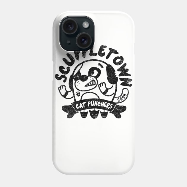 Scuffletown Cat Punchers Phone Case by BeanePod