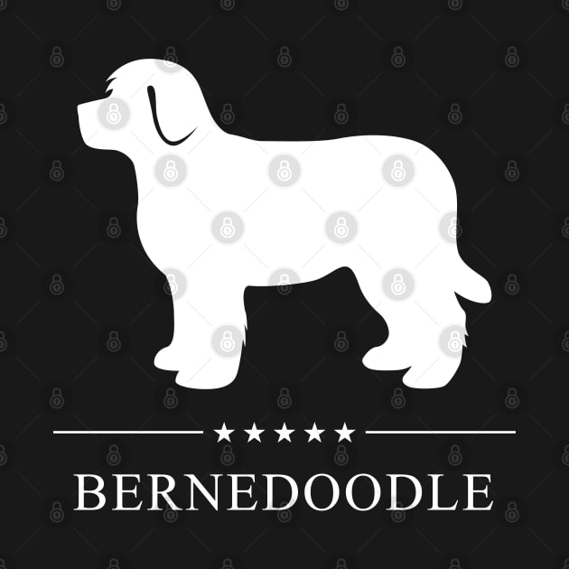 Bernedoodle White Silhouette by millersye