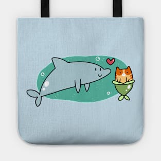 Dolphin and MerCat Love Tote