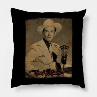 80s Classic Hank Williams Pillow