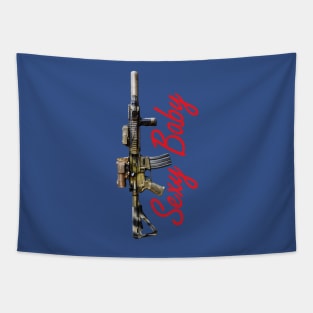 M4 sexy baby tacticool Tapestry