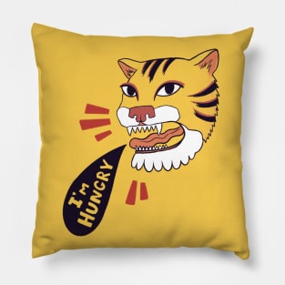 Hungry tiger Pillow