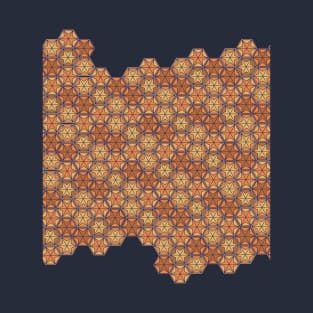 Persian Star Motif Tile Mosaic Quilt T-Shirt