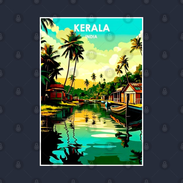 Kerala India Resort Vintage Advertising Travel Print by posterbobs