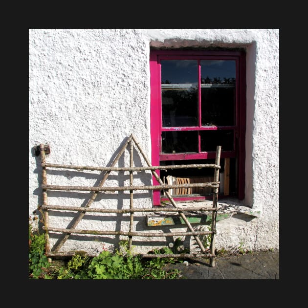 Irish Cottage Sash Window and Hazelwood Gate by WesternExposure