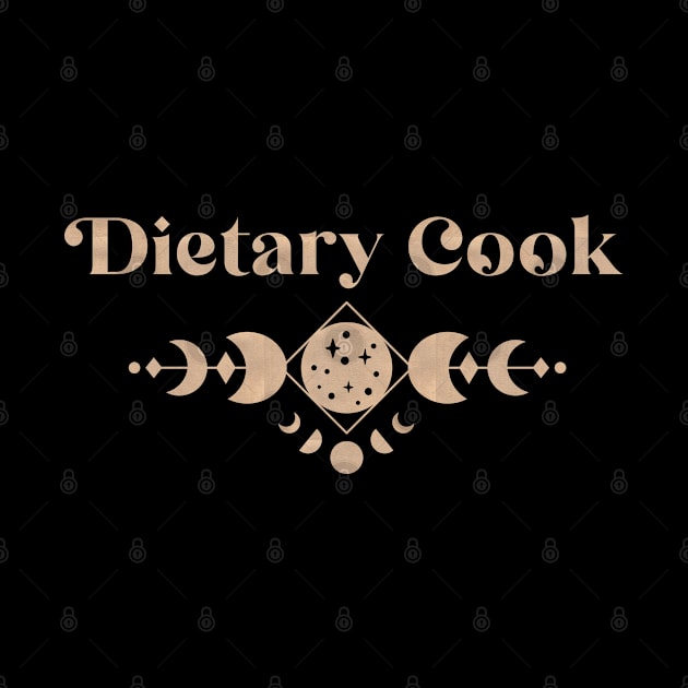 Dietary Cook - Boho Colored Moon Phase Design by best-vibes-only