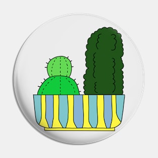 Cute Cactus Design #75: Different But Happy Together Cacti Pin