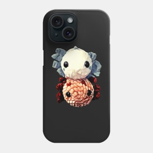 Two axolotls who love each other Phone Case