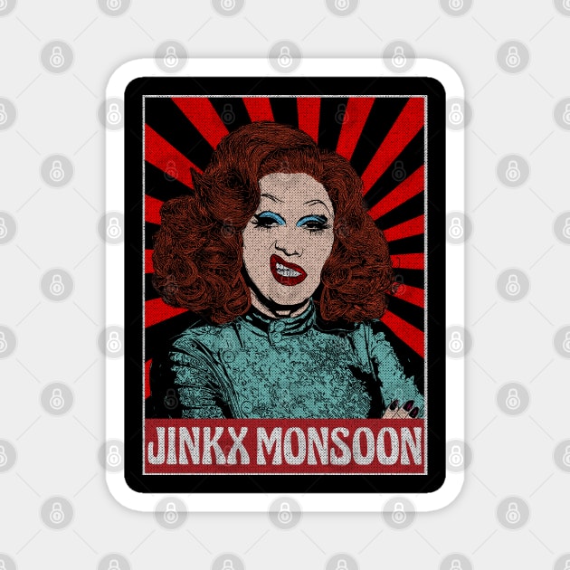 Vintage Jinkx Monsoon Pop Art Magnet by Motor Lipat