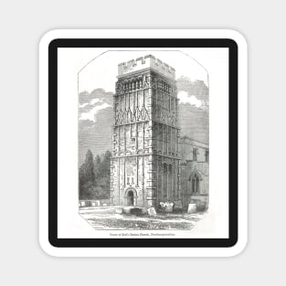 Tower of Earl's Barton Church, Northamptonshire, England Magnet